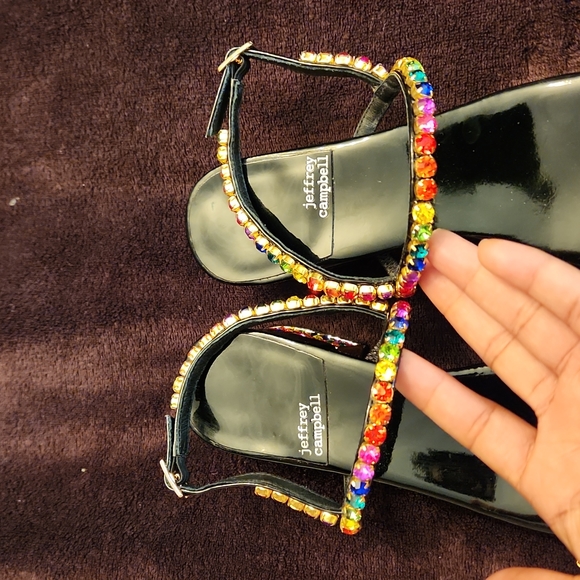 Jeffrey Campbell Rhinestone Sandals - Picture 4 of 12